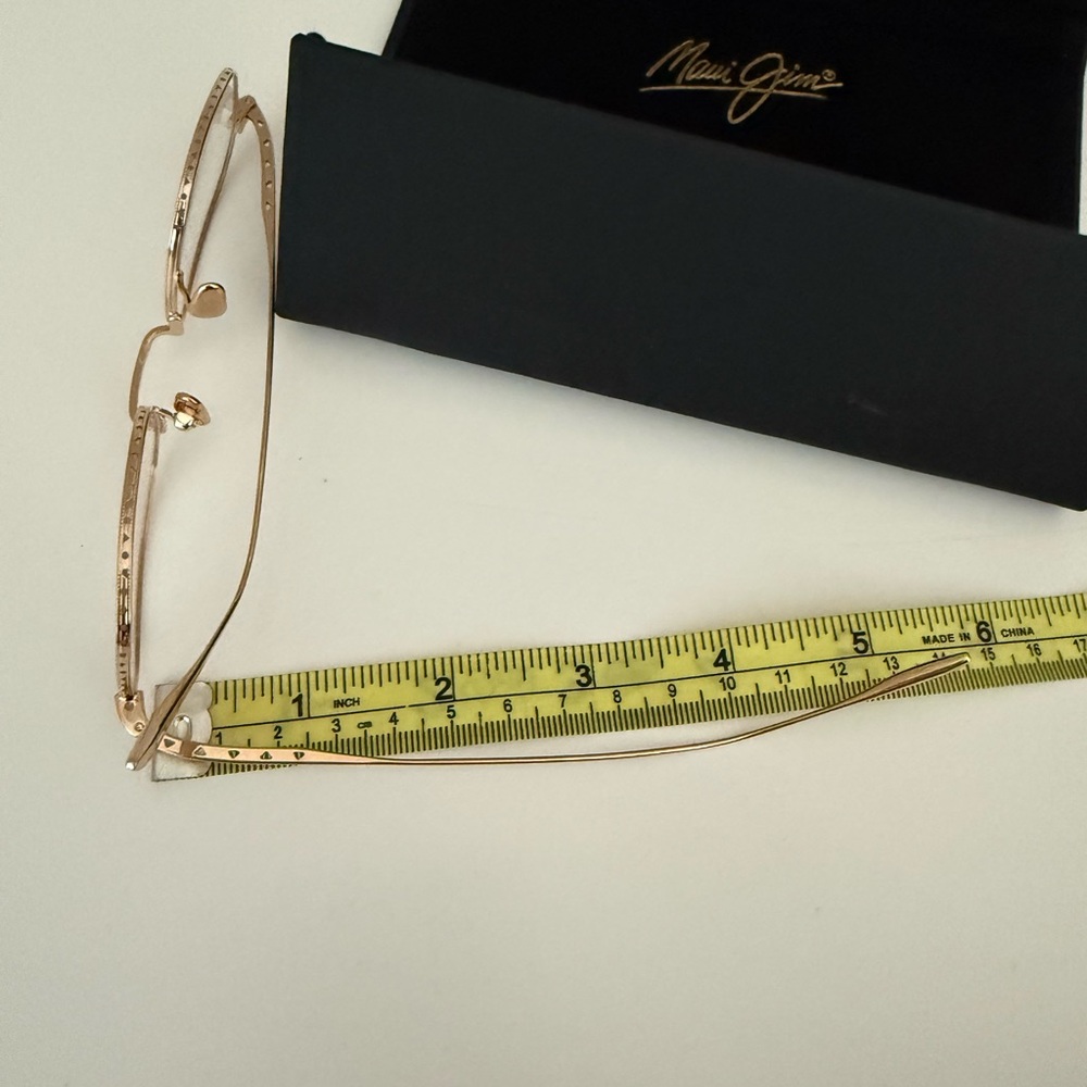 NEW Maui Designer Maui Jim Gold Optical RX Prescription Frame Eyeglasses - Picture 15 of 15